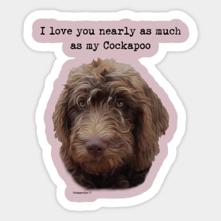 Cockapoo Dog Sticker